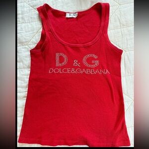 Dolce & Gabbana Kids Red Tank Top